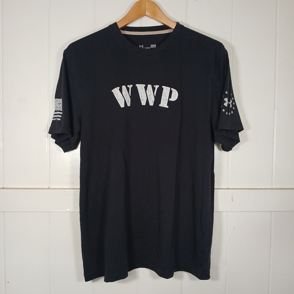Under Armour Wounded Warrior Project WWP T-Shirt Men Large Black 1233767